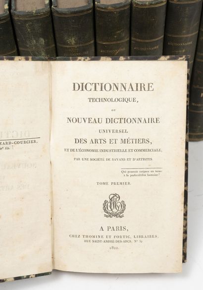 null Dictionnaire technologique, ou nouveau dictionnaire universel des arts et des...