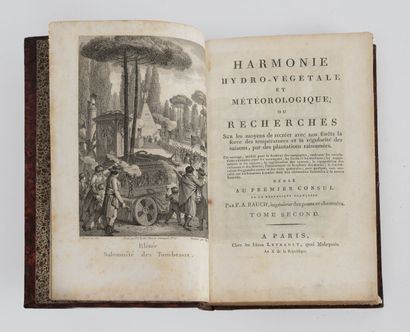 François Antoine RAUCH (1762-1837) Harmonie hydro-végétale et météorologique ou recherches...