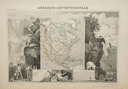 V. LEVASSEUR, Ingénieur Géographe Illustrated National Atlas of the 86 Departments...
