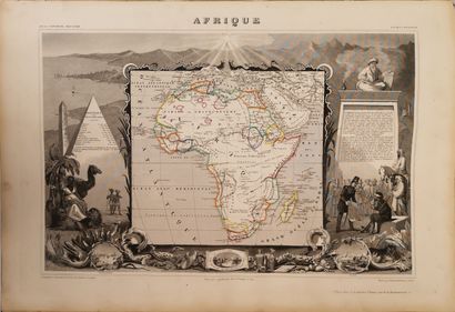 V. LEVASSEUR, Ingénieur Géographe Illustrated National Atlas of the 86 Departments...