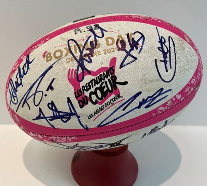 Racing 92 - Ballon Boxing Day dédicacé Official Boxing Day ball signed by Racing...