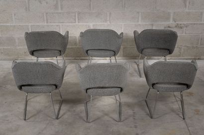 Eero Saarinen (1910-1961) 
Set of 6 conference chairs.




Model designed in 1957.




Metal...