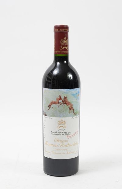 Château Mouton Rothschild 1 bottle, 2012.

GCC1 Pauillac.

Good level.

Small scratches...