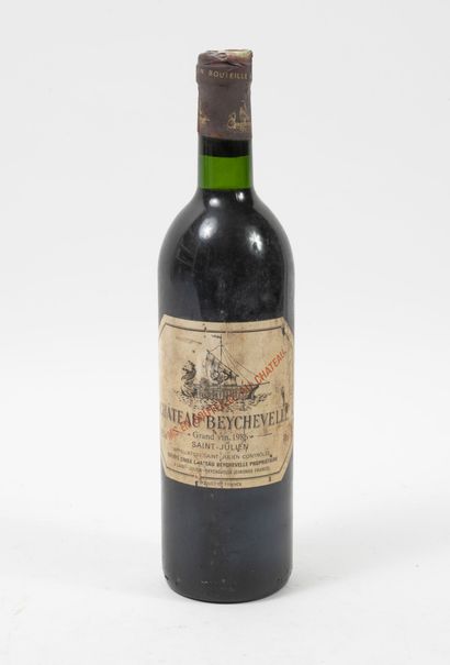 CHÂTEAU BEYCHEVELLE 1 bottle, 1986.

GCC4 Saint-Julien.

Low neck level.

Stains,...