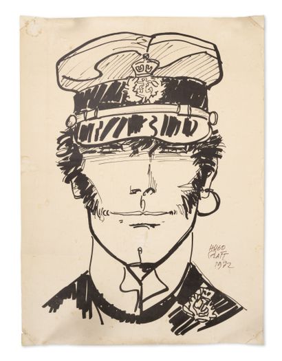 HUGO PRATT (1927-1995) Corto Maltese, 1972.

Print on paper.

Signed and dated in...