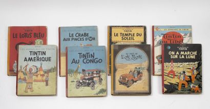 HERGÉ HERGÉ

Les Aventures de Tintin.

-Tintin au Congo.

Édition Casterman, 1948...