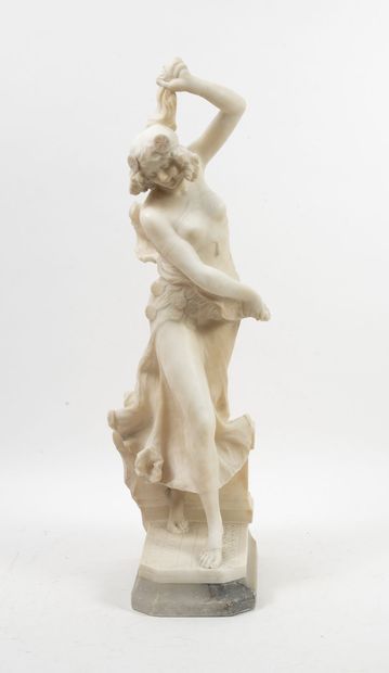 Antonio FRILLI (c.1860-1920) Danseuse orientale.

Sculpture en albâtre blanc ou gris...