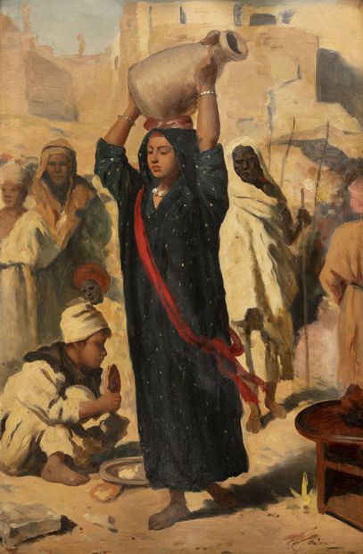 A. FABIANI (XIXème-XXème siècle) The beggar - The water carrier.

Two oil paintings...