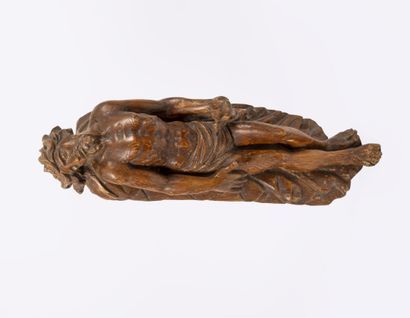 null Pieta or deploration.

Two sculptures in natural wood (resinous?), stripped,...