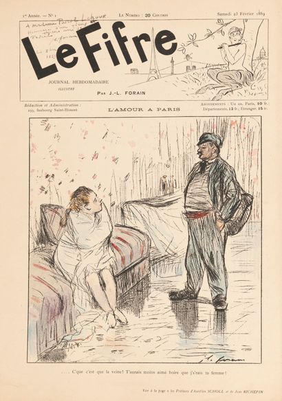 null LE FIFRE, fifteen issues from 1889. 

One dedicated to Mrs. Pascale Lehoux by...