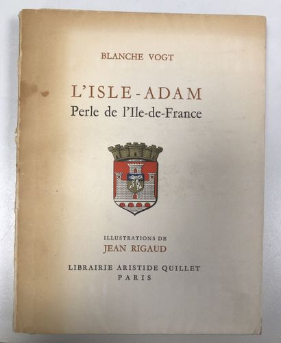 null Caisse de livres, dont 

- BLANCHE VOGT 

L'Isle-Adam, perle de l'ile de France.

Librairie...