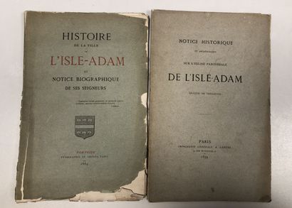 null Caisse de livres, dont 

- BLANCHE VOGT 

L'Isle-Adam, perle de l'ile de France.

Librairie...