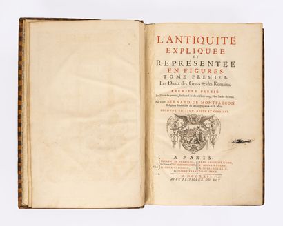 MONTFAUCON, Bernard de Antiquity explained and represented in figures.

Paris, Delaulne,...
