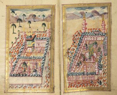 DALA'IL AL KHAYRAT- Milieu XIXème siècle. Ottoman prayer book.

Illuminated frontispieces...