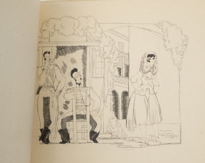 Prosper MERIMEE Carmen. 

Illustrated and engraved by Ch. Martin.

Paris, La Roseraie,...