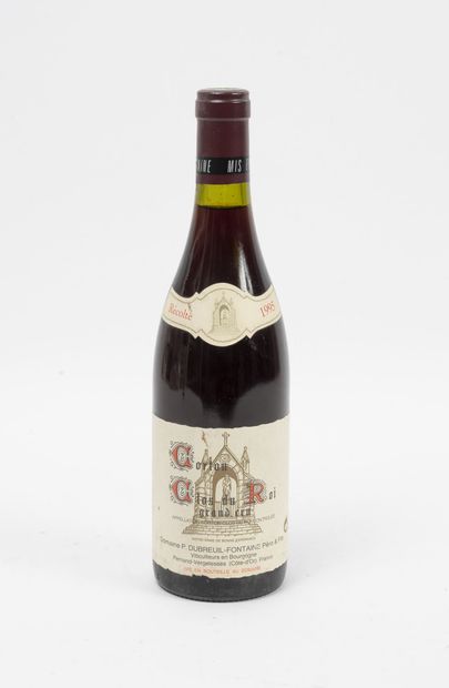 CORTON Clos du Roi 1 bottle, 1995.

Grand cru.

Domaine P. Dubreuil-Fontaine Père...