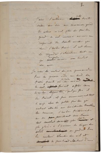 FLAUBERT Gustave (1821-1880). MANUSCRIT autographe, Novembre ; 1 f. de titre et 191...