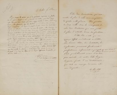 STENDHAL (1783-1842). MANUSCRIT en partie autographe, Des Périls de la Langue Italienne...