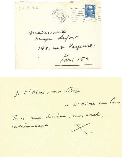 CHAR René (1907-1988). 50 L.A.S. « René Char » ou « R. Char » et un POÈME autographe...