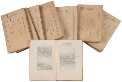 HUGO Victor (1802-1885). ÉPREUVES corrigées, Les Misérables (Imprimerie de J. Claye,...