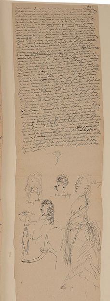 DAUDET Alphonse (1840-1897). Autograph MANUSCRIT, Jack, [1875]; 189 leaves (ca. 50...