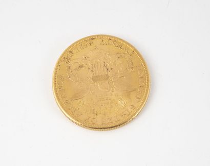 ETATS-UNIS Pièce de 20 dollars or, 1898.

Poids net : 33.4 g.

Rayures et usures...