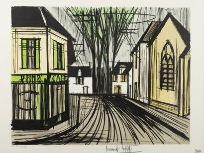 Bernard BUFFET (1928-1999) La rue, 1984.

Lithographie en couleurs sur papier.

Épreuve...