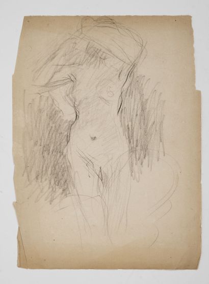 Ernest Joseph LAURENT (1859-1929) Study of a young woman reading. 

Charcoal on paper....