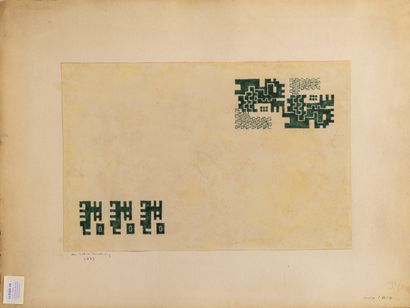 Ivan SILVA-BRUHNS DA (1881-1980) Deux études de tapis aux formes géométriques, 1937.

Aquarelle...