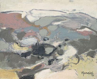 Claude MANCINI (1937) Paysage, 1978.
Huile sur toile.
Signée et datée en bas à droite.
27...