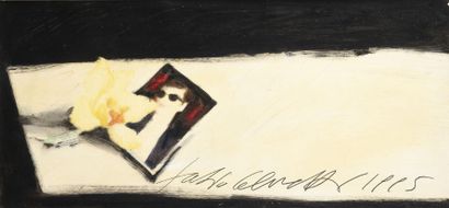 Fabio CALVETTI (1956) Sans titre, 1995.
Technique mixte sur papier, contrecollé sur...