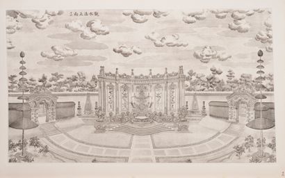D'APRES GIUSEPPE CASTIGLIONE Palace pavilions and gardens built by Giuseppe Castiglione...