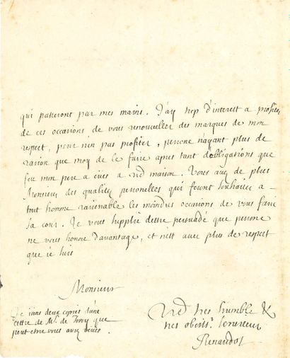 RENAUDOT Eusèbe (1646-1720) abbé, petit-fils de Théophraste Renaudot, orientaliste...