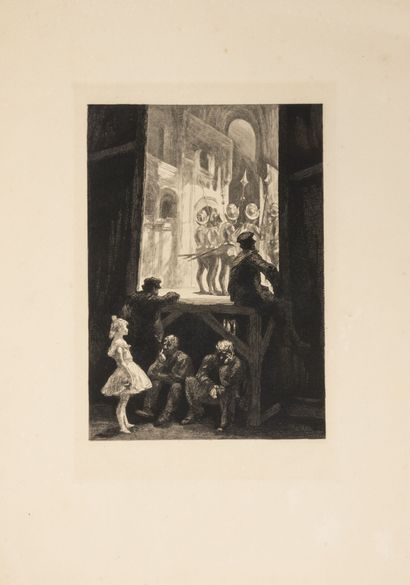 PAUL RENOUARD (1845-1924) 
The New Opera.

Set of engravings, In-Fol. 28/34.

Wear,...