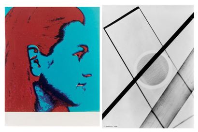 Luigi VERONESI (1908 - 1998) Quatre tirages originaux: A/ Portrait Bas relief / solarisation...