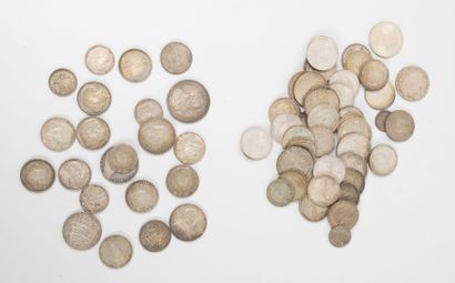 ALLEMAGNE - PRUSSE, XIXème-XXème siècles Lot of silver coins.

Total weight : 867...