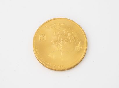 ISRAEL A coin of 100 lirot gold, 1968.

Struck for the 20th anniversary of the independence.

Weight...