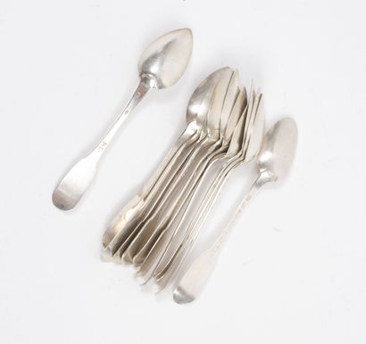 Set of coffee or tea spoons, uniplat model,...
