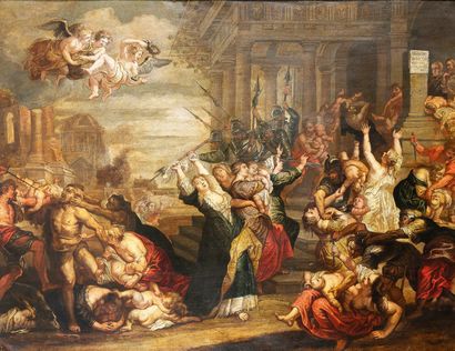 Suite de Pierre-Paul RUBENS (1577-1640) 
Le Massacre des innocents.



Huile sur...