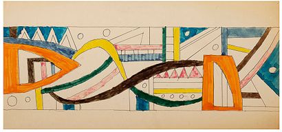 Roland BRICE (1911-1989) Untitled, 1964.
Untitled, 1973.
Two studies or projects...