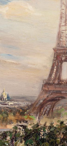 André HAMBOURG (1909-1999) View of Paris
Oil on canvas.
Circa 1951.
Signed lower...