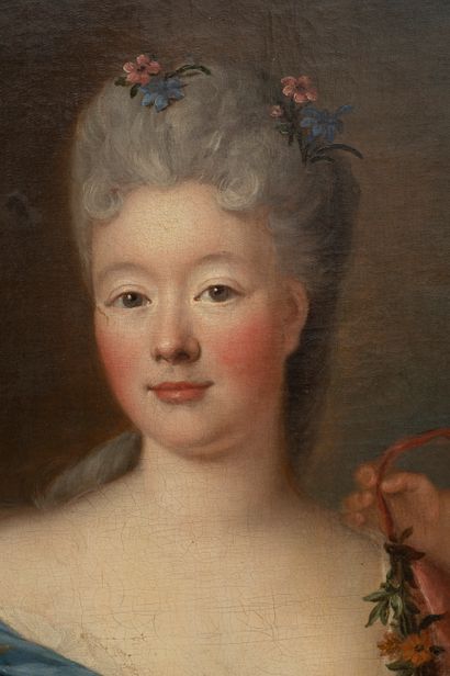 Pierre GOBERT (Fontainebleau 1662-Paris 1744) 
Presumed portrait of Madeleine-Marie-Honorine-Charlotte...