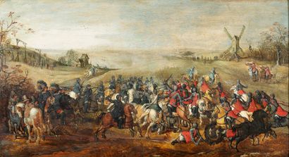 Sébastien VRANCX (Anvers 1573-1647) 
La bataille des Quarante à Leckerbeetje.



Huile...