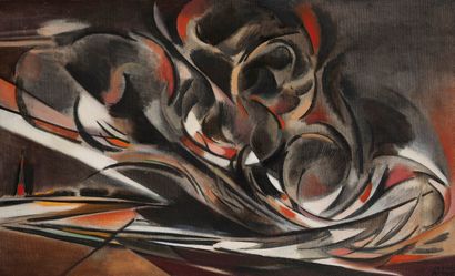 Reynold ARNOULD (1919-1980) Torch at P101, 1960.
Oil on canvas.
Signed lower right.
Titled,...