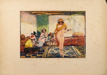 Lucien SIMON (1861-1945) La danseuse orientale.

Eau-forte et aquatinte sur papier.

Épreuve...