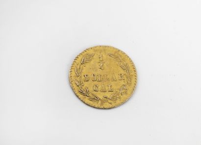 ÉTATS UNIS Gold 1/4 dollar coin, 1876. 

Weight : 0.1 g.

Scratches and wear.