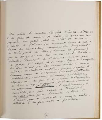 CHAR René (1907-1988). MANUSCRIT autograph signed "René Char", and corrected PROOFS,...