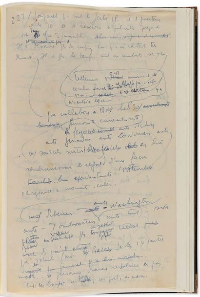 CÉLINE Louis-Ferdinand (1894-1961). autograph manuscript, Maudits Soupirs pour une...