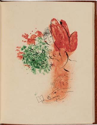 CHAGALL MARC (1887-1985). 2 livres illustrés par lui, reliés.
Marcel ARLAND. Maternité....