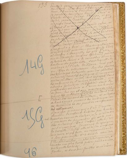 GONCOURT Edmond de (1822-1896). MANUSCRIT autographe, Journal, 1872-1877 ; 218 feuillets...
